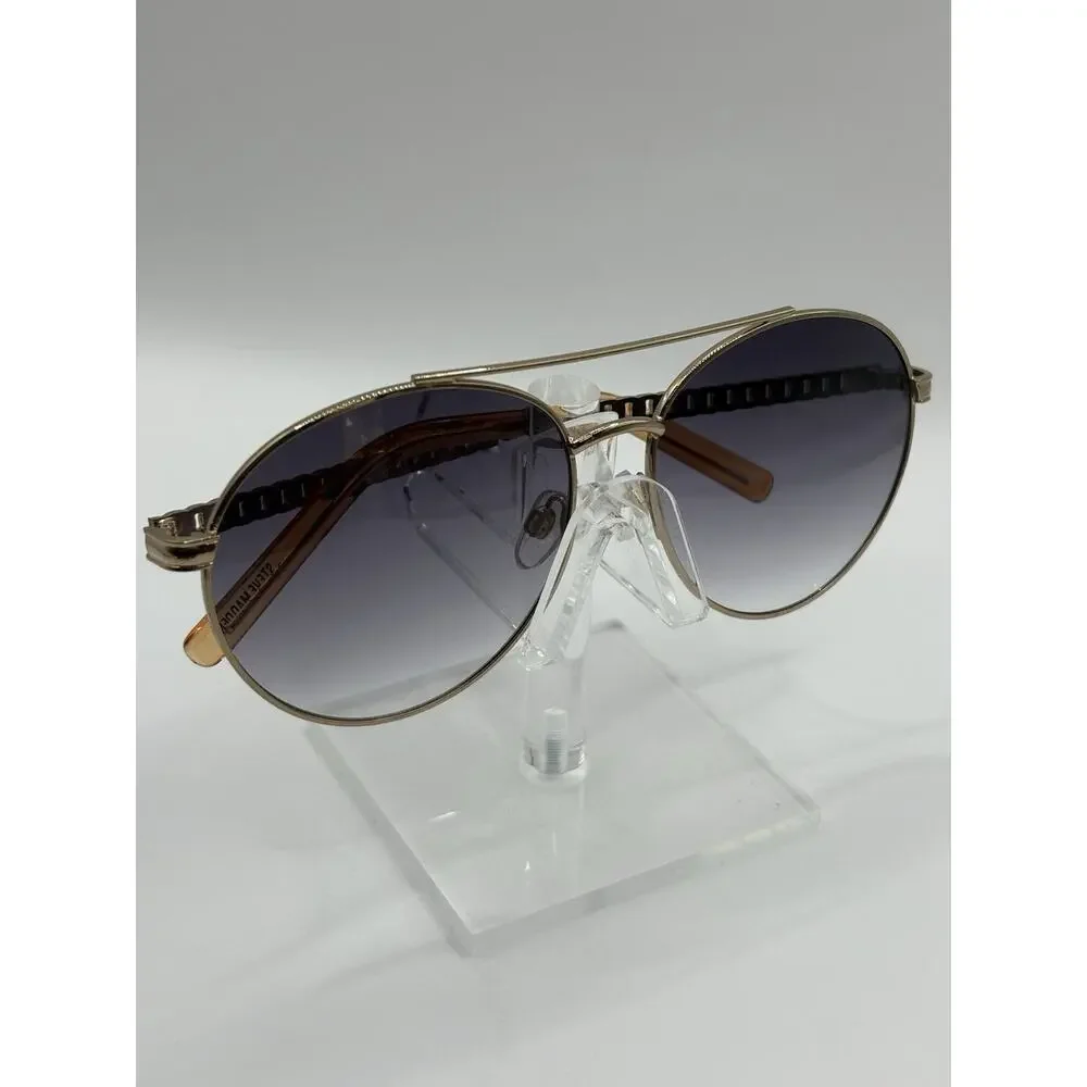 Steve Madden Aviator Sunglasses Gold Blue Gradient Lens